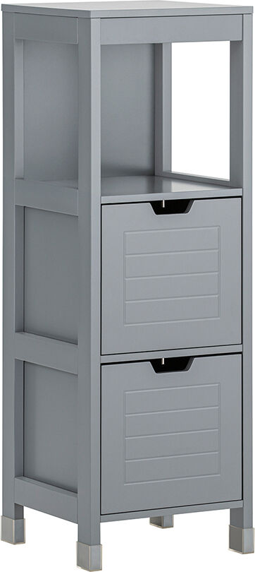 SoBuy Armario de baño mdf gris