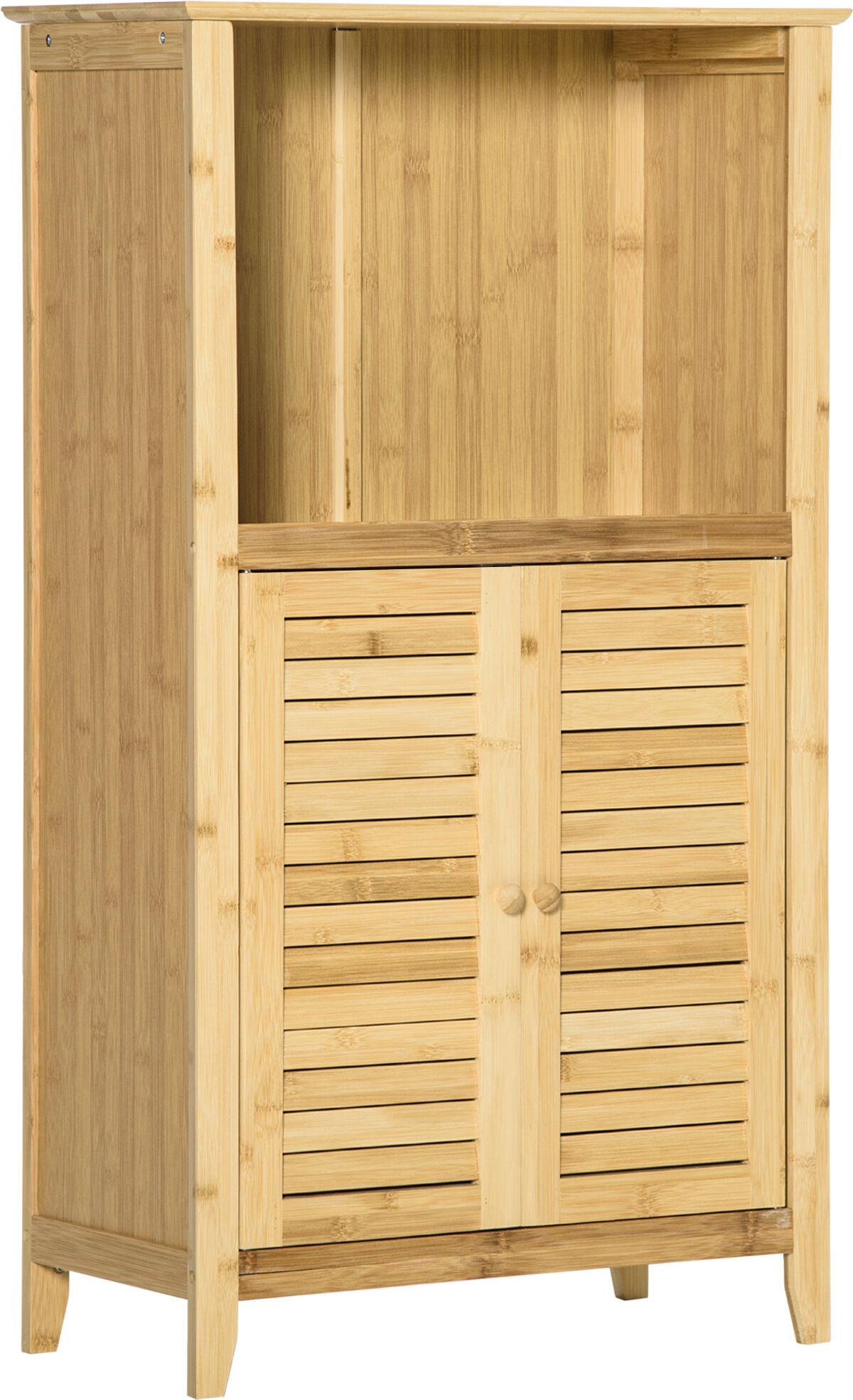 Homcom Armario de baño color madera 50 x 25.5 x 92 cm