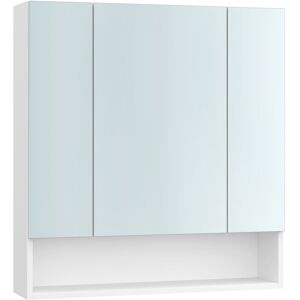 VASAGLE Armario de pared para baño de 16,5 x 70 x 75 cm de color blanco nube VASAGLE Armario de pared para baño de 16,5 x 70 x 75 cm de color blanco nube