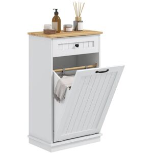 Homcom Armario de baño 52x33x90 cm blanco Homcom Armario de baño 52x33x90 cm blanco