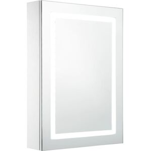 Maison Chic Mueble de baño con espejo led madera blanco 50x13x70 cm Maison Chic Mueble de baño con espejo led madera blanco 50x13x70 cm