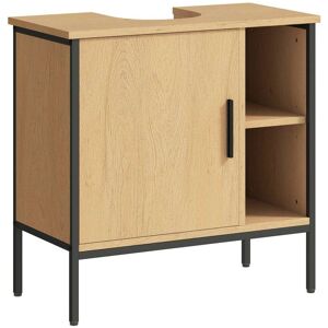 Homcom Mueble bajo lavabo 60x30x59.5 cm roble Homcom Mueble bajo lavabo 60x30x59.5 cm roble