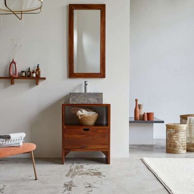 Tikamoon Mueble para lavabo de palisandro macizo de 60 cm Tikamoon Mueble para lavabo de palisandro macizo de 60 cm
