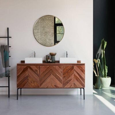 Tikamoon Mueble para lavabo de palisandro de 155 cm Tikamoon Mueble para lavabo de palisandro de 155 cm