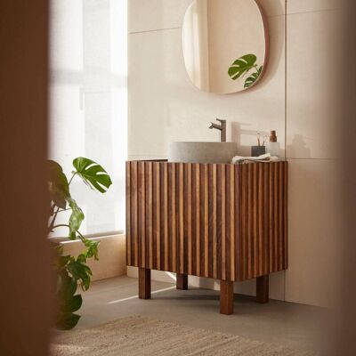 Tikamoon Mueble de baño de madera de mango de 80 cm Tikamoon Mueble de baño de madera de mango de 80 cm