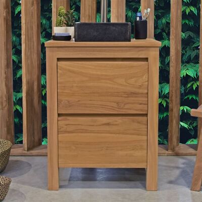 Wild Water Mueble bajo lavabo de teca maciza 60 cm Wild Water Mueble bajo lavabo de teca maciza 60 cm