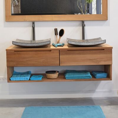 Wild Water Mueble bajo de teca maciza 120 cm Wild Water Mueble bajo de teca maciza 120 cm