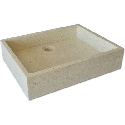 Ocean Line Lavabo independiente en Terrazzo crema Ocean Line Lavabo independiente en Terrazzo crema