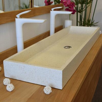 Ocean Line Lavabo independiente en Terrazzo crema Ocean Line Lavabo independiente en Terrazzo crema
