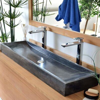 Ocean Line Lavabo independiente de mármol negro Ocean Line Lavabo independiente de mármol negro