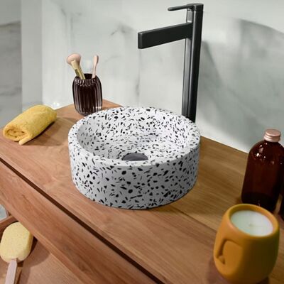 Ocean Line Lavabo de terrazo crema Ocean Line Lavabo de terrazo crema
