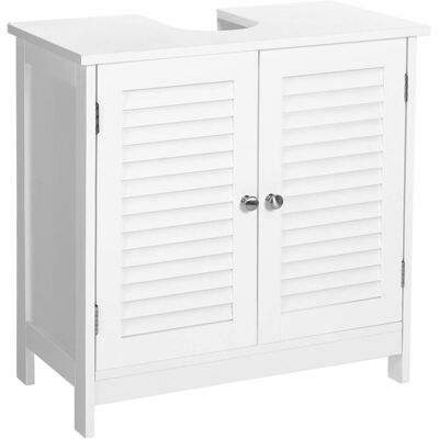 VASAGLE Mueble de lavabo de 60 x 30 x 60 cm de color blanco mate VASAGLE Mueble de lavabo de 60 x 30 x 60 cm de color blanco mate