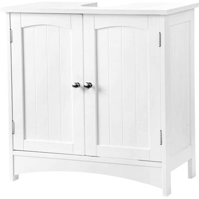 VASAGLE Mueble de lavabo de 30 x 60 x 60 cm de color blanco VASAGLE Mueble de lavabo de 30 x 60 x 60 cm de color blanco