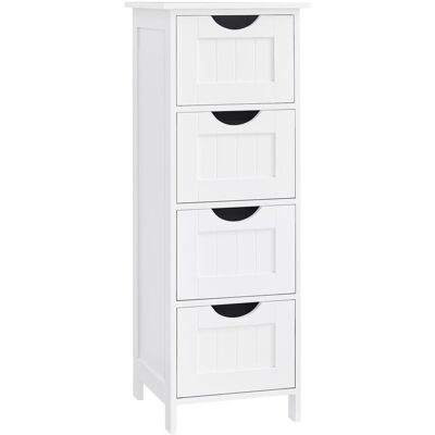 VASAGLE Armario del baño de 30 x 30 x 82 cm de color blanco VASAGLE Armario del baño de 30 x 30 x 82 cm de color blanco