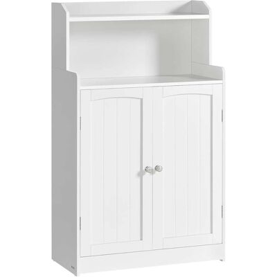 VASAGLE Armario del baño de 30 x 60 x 100 cm de color blanco nube VASAGLE Armario del baño de 30 x 60 x 100 cm de color blanco nube