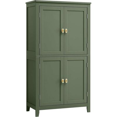 VASAGLE Armario de suelo con 4 puertas de color verde VASAGLE Armario de suelo con 4 puertas de color verde