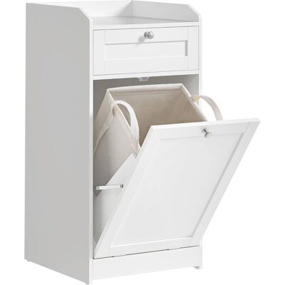 VASAGLE Armario del baño de 40 x 40 x 80,2 cm de color blanco nube VASAGLE Armario del baño de 40 x 40 x 80,2 cm de color blanco nube