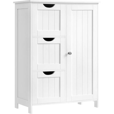VASAGLE Armario del baño de 30 x 60 x 81 cm de color blanco nube VASAGLE Armario del baño de 30 x 60 x 81 cm de color blanco nube