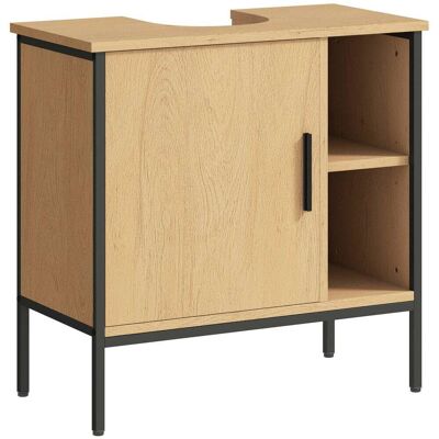 Homcom Mueble bajo lavabo 60x30x59.5 cm roble Homcom Mueble bajo lavabo 60x30x59.5 cm roble