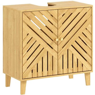 Homcom Mueble bajo lavabo 60x30x60 cm madera natural Homcom Mueble bajo lavabo 60x30x60 cm madera natural