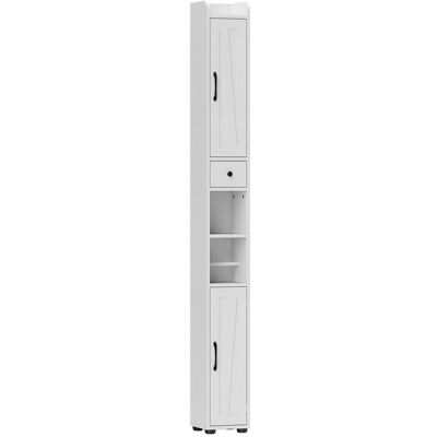 Homcom Columna de baño 20x20x185 cm blanco Homcom Columna de baño 20x20x185 cm blanco