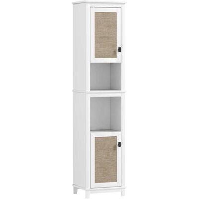 Homcom Columna de baño 40x30x167.5 cm blanco Homcom Columna de baño 40x30x167.5 cm blanco