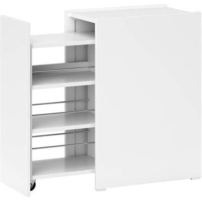 Homcom Armario de baño 47x30x66.5 cm blanco Homcom Armario de baño 47x30x66.5 cm blanco