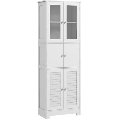 Homcom Columna de baño 60x30x170.5 cm blanco Homcom Columna de baño 60x30x170.5 cm blanco