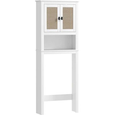 Homcom Mueble sobre inodoro 60x19.5x160 cm blanco Homcom Mueble sobre inodoro 60x19.5x160 cm blanco