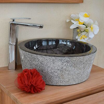 Ocean Line Lavabo de mármol negro Ocean Line Lavabo de mármol negro