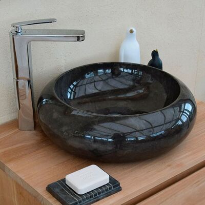 Ocean Line - Luna - Mármol negro - Redondo - Lavabo Ocean Line - Luna - Mármol negro - Redondo - Lavabo