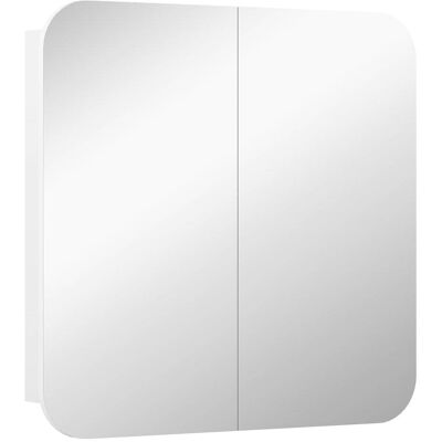 Homcom Armario con espejo 68x13x66 cm blanco Homcom Armario con espejo 68x13x66 cm blanco