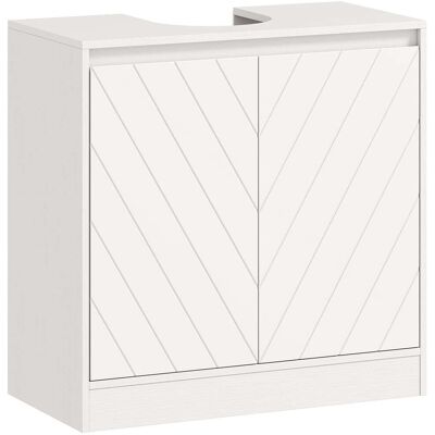 Homcom Mueble bajo lavabo 60x30x59.8 cm blanco Homcom Mueble bajo lavabo 60x30x59.8 cm blanco