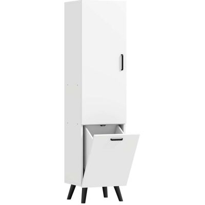 Homcom Columna de baño 35x31.5x144 cm blanco Homcom Columna de baño 35x31.5x144 cm blanco