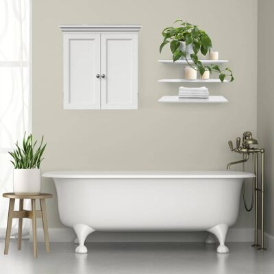 Teamson Armario de Pared Blanco con Puertas Decorativas, 61cm, Blanco Teamson Armario de Pared Blanco con Puertas Decorativas, 61cm, Blanco