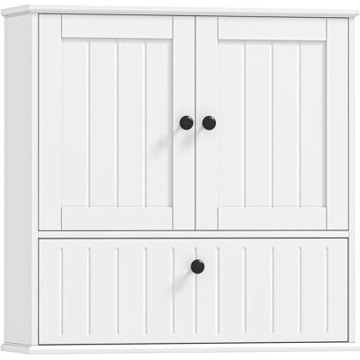 Homcom Armario de pared 60x19.5x60 cm blanco Homcom Armario de pared 60x19.5x60 cm blanco