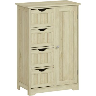 Kleankin Armario de baño 56x30x83 cm madera natural Kleankin Armario de baño 56x30x83 cm madera natural