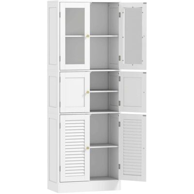 Homcom Columna de baño 60x30x170 cm blanco Homcom Columna de baño 60x30x170 cm blanco