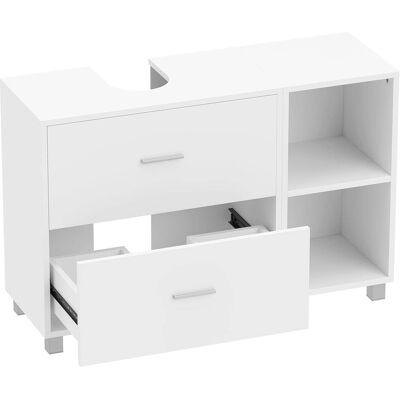 Homcom Mueble bajo lavabo 90x30x60 cm blanco Homcom Mueble bajo lavabo 90x30x60 cm blanco