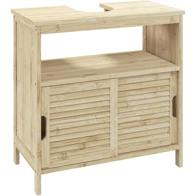 Homcom Mueble bajo lavabo 60x30x60 cm madera natural Homcom Mueble bajo lavabo 60x30x60 cm madera natural