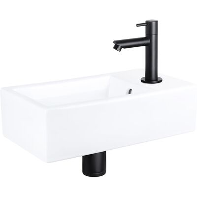 Differnz Lavabo blanco h11.5xb40xl22cm Differnz Lavabo blanco h11.5xb40xl22cm