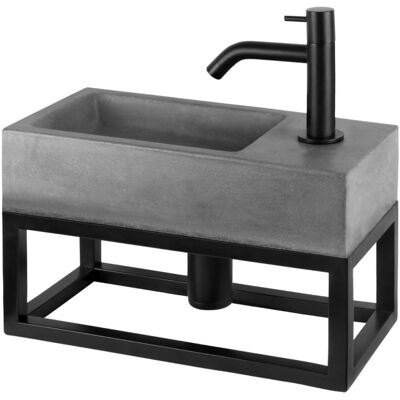 Differnz Lavabo gris oscuro h9xb18.5xl38.5cm Differnz Lavabo gris oscuro h9xb18.5xl38.5cm