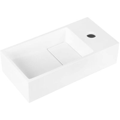 Differnz Lavabo sobre encimera solid blanco h9xb18.5xl36cm Differnz Lavabo sobre encimera solid blanco h9xb18.5xl36cm
