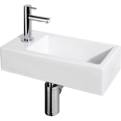 Differnz Lavabo blanco h9.5xb37.5xl18.5cm Differnz Lavabo blanco h9.5xb37.5xl18.5cm