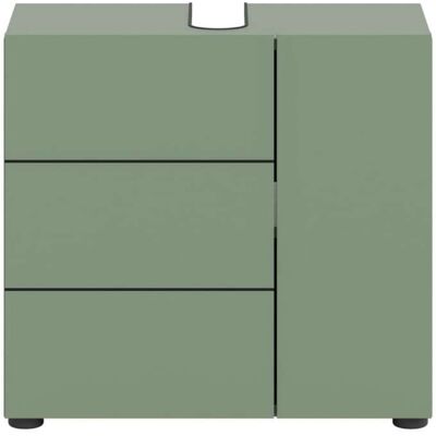 Calicosy Mueble bajo lavabo de 2 puertas l60 cm - verde Calicosy Mueble bajo lavabo de 2 puertas l60 cm - verde