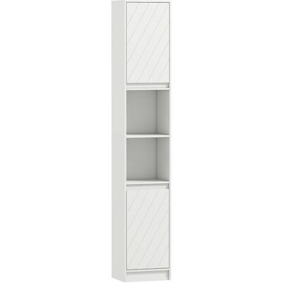 Homcom Columna de baño 30x24x170 cm blanco Homcom Columna de baño 30x24x170 cm blanco