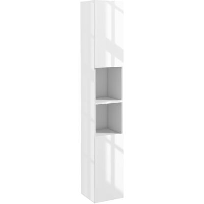 Kleankin Columna de baño 30x30x81.5 cm blanco brillante Kleankin Columna de baño 30x30x81.5 cm blanco brillante