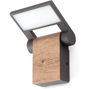 FARO BARCELONA Wood lámpara aplique gris oscuro aluminio