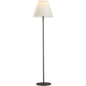 Wonderlamp Lámpara de pie solar con batería recargable y estructura gris H158cm