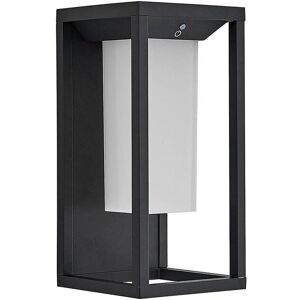 Lucande Lámpara solar exterior de aluminio negro